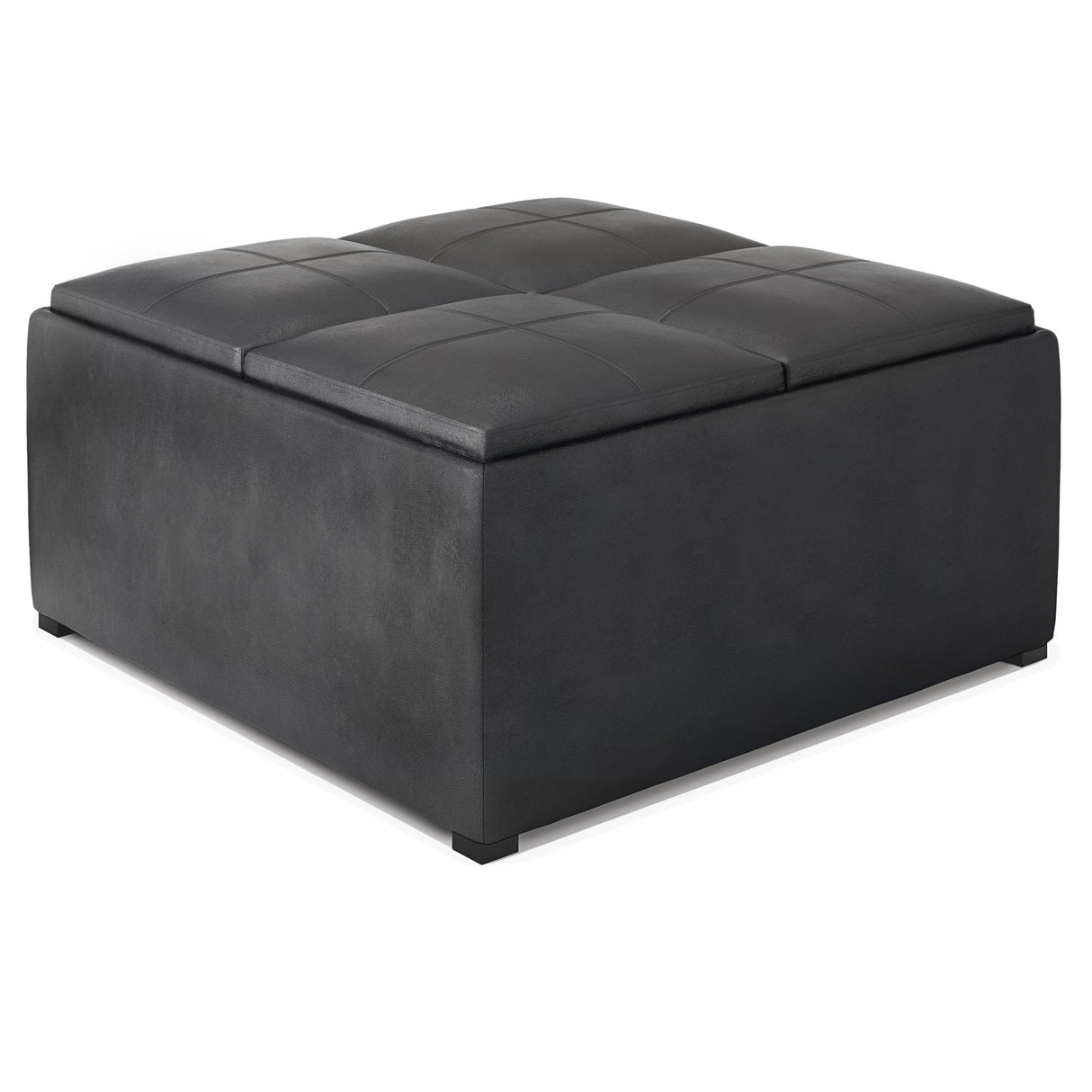 Avalon - Upholstered Square Coffee Table Storage Ottoman by Couch.com