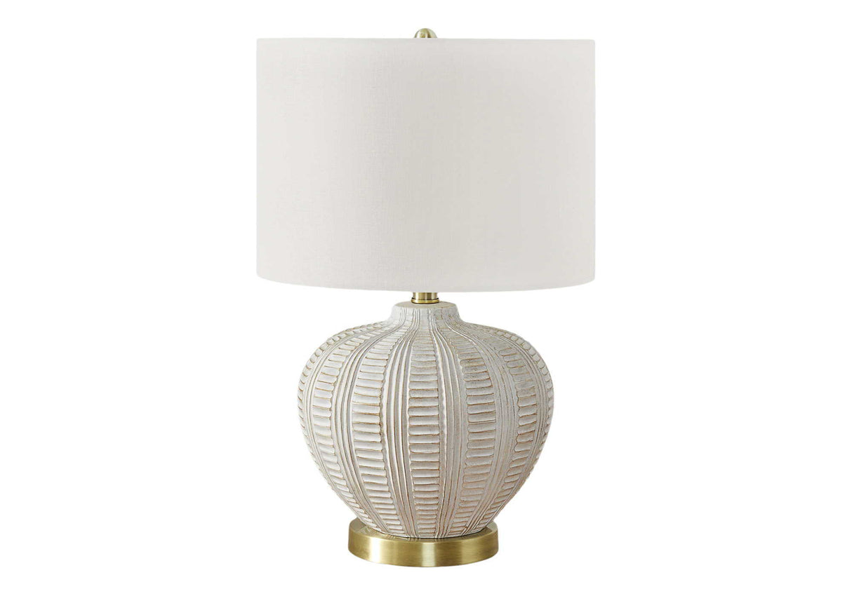 Transitional Lighting, Table Lamp, Resin - Cream by Couch.com