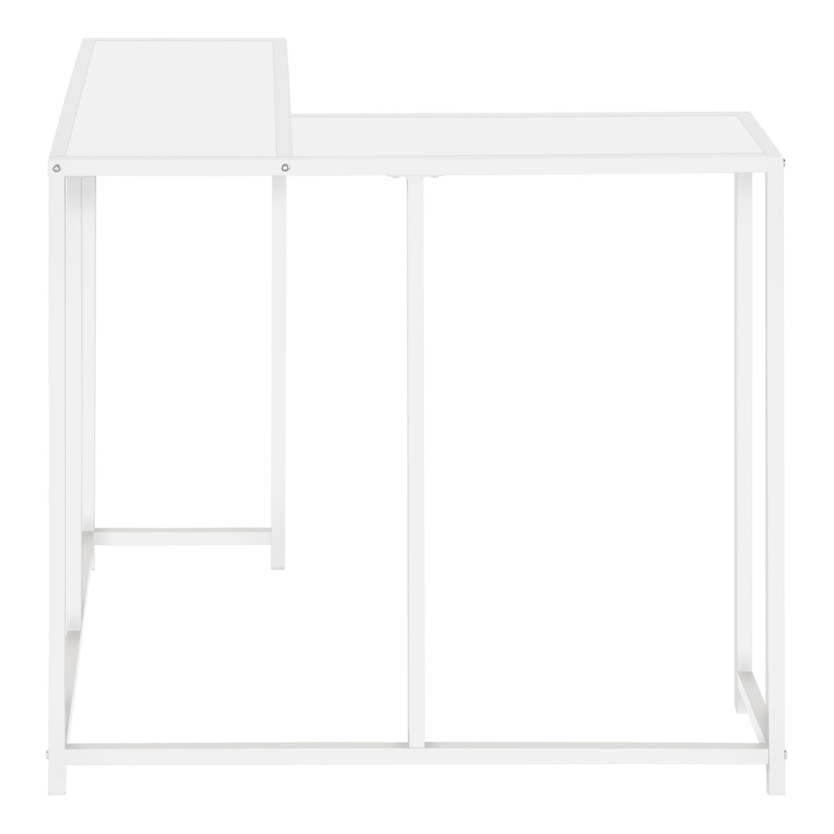 Corner Accent Console Table For Entryway, Unique L-Shaped Design by Couch.com