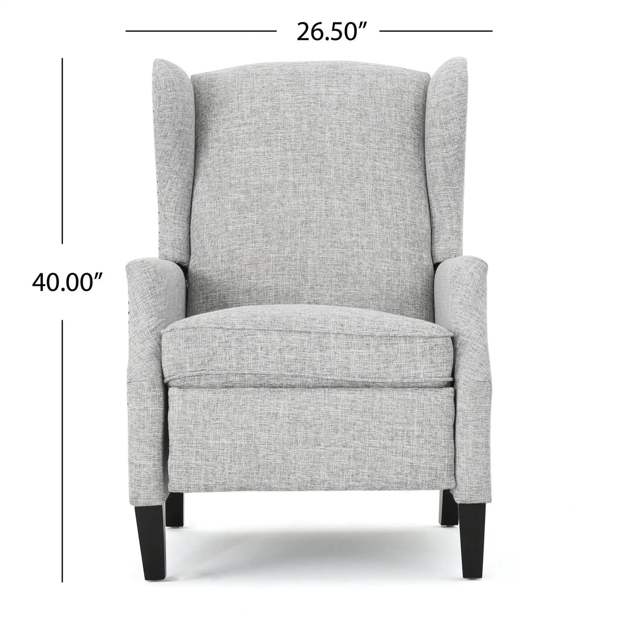 Westeros Wing Back Fabric Upholstered Recliner