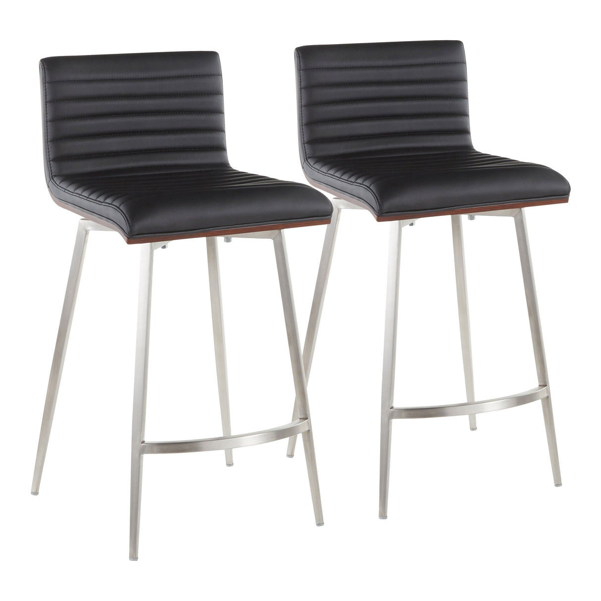 Mason - Contemporary Swivel Counter Stool (Set of 2) by Couch.com