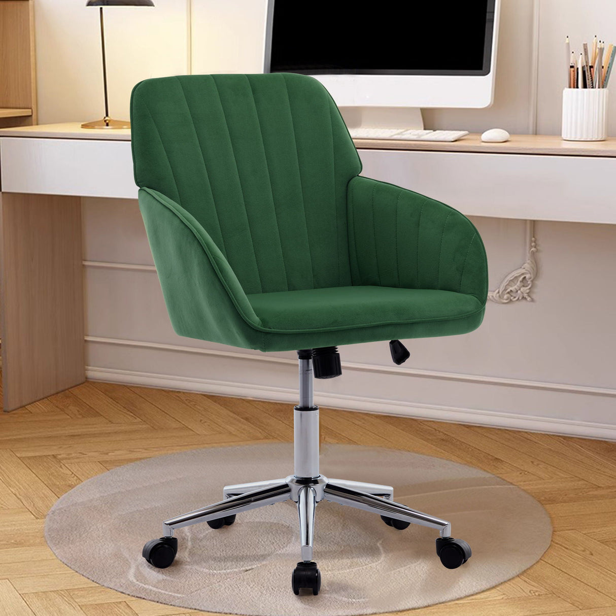 Adjustable Ergonomic Office Chair, Swivel Backrest Seat by Couch.com
