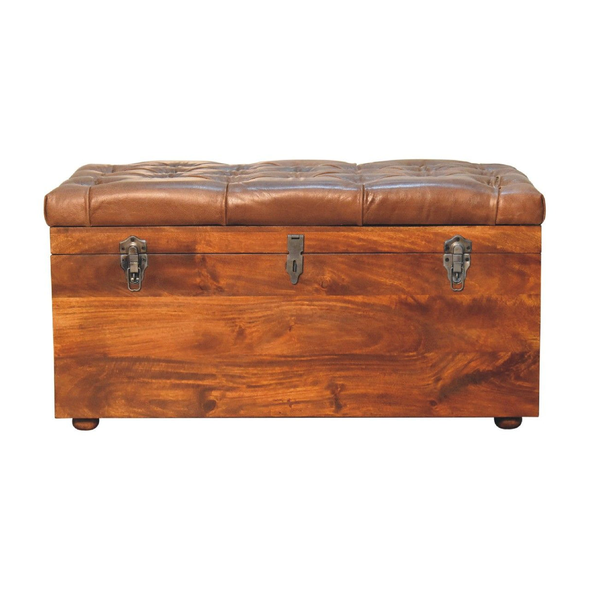 Buffalo - Artisan Furniture Leather Storage Trunk by Couch.com