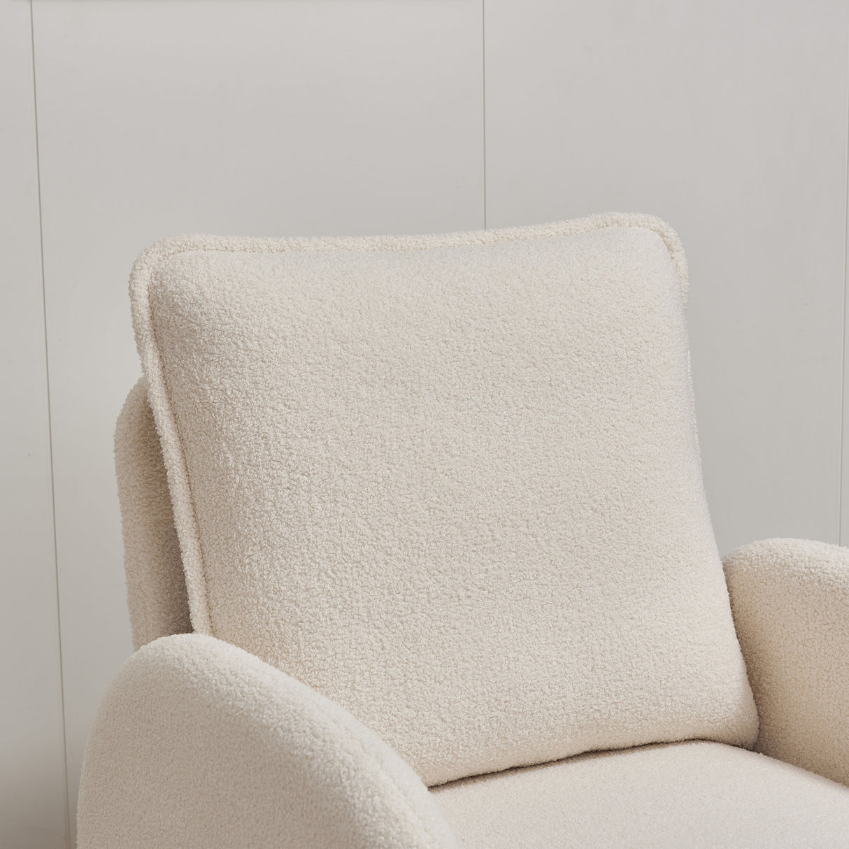 Modern Sherpa Upholstered Accent Chair, Comfortable Living Room Armchair, Lounge Chair For Bedroom, And Office by Couch.com