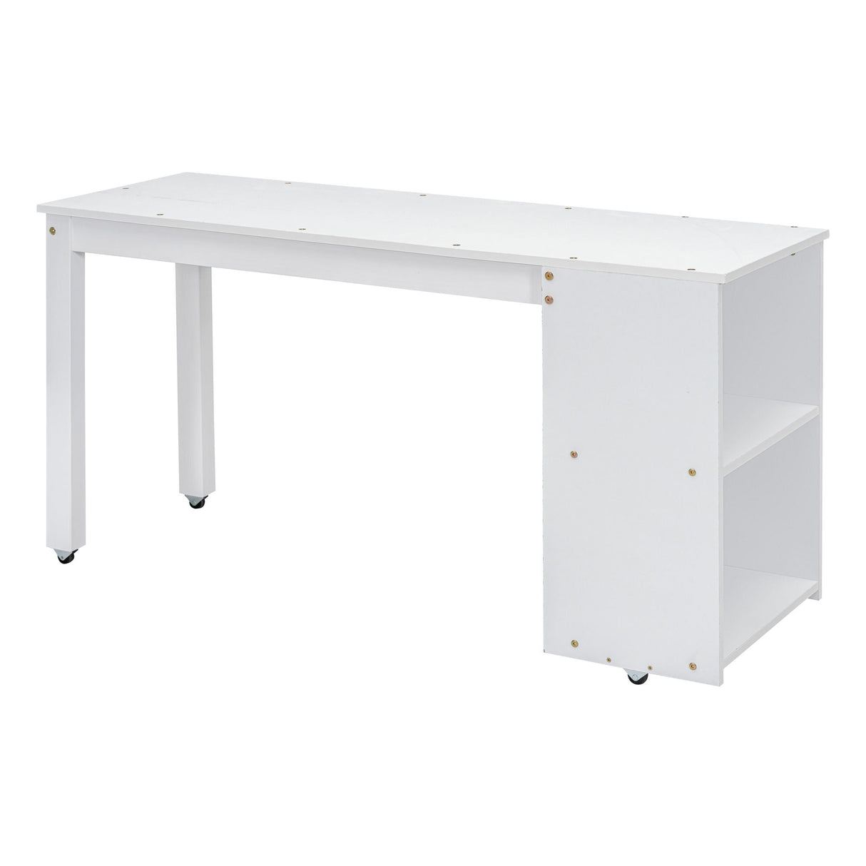 Loft Bed With Retractable Writing Desk And 3 Drawers With Storage Stairs And Shelves by Couch.com