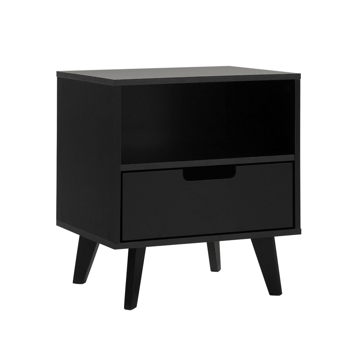 Modern 1 Drawer Nightstand With Open Cubby by Couch.com