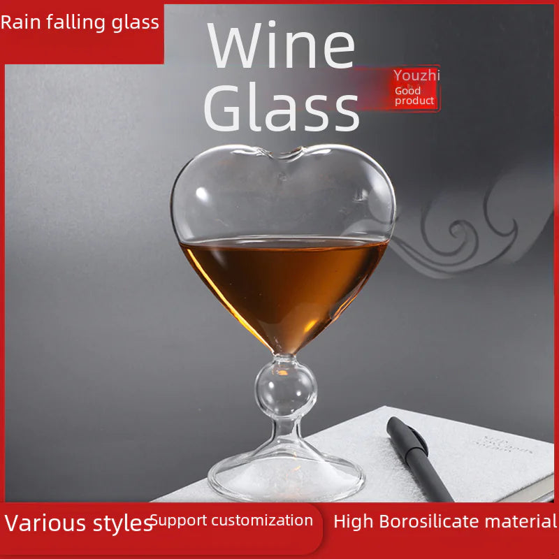 Heart-Shaped Cocktail Glass - Creative Japanese Design