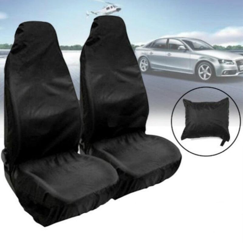 2PCS Car Front Seat Protector Cover Heavy Duty Waterproof Car Seat Covers for Front Seats Universal Waterproof Auto Seat Covers Car Seat Cover Breathable Cushion Protector Car Seat Protectors Easy to Install Universal Fit Interior Accessories