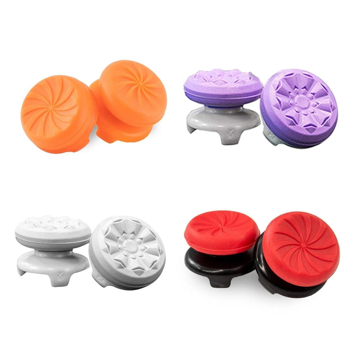 2PCS Non-slip Soft Silicone Thumbstick Joystick Grip High-Rise Caps Covers Game Controller Button Stick Cover Switch Joystick Grip Cap Part Analog Cap Controller