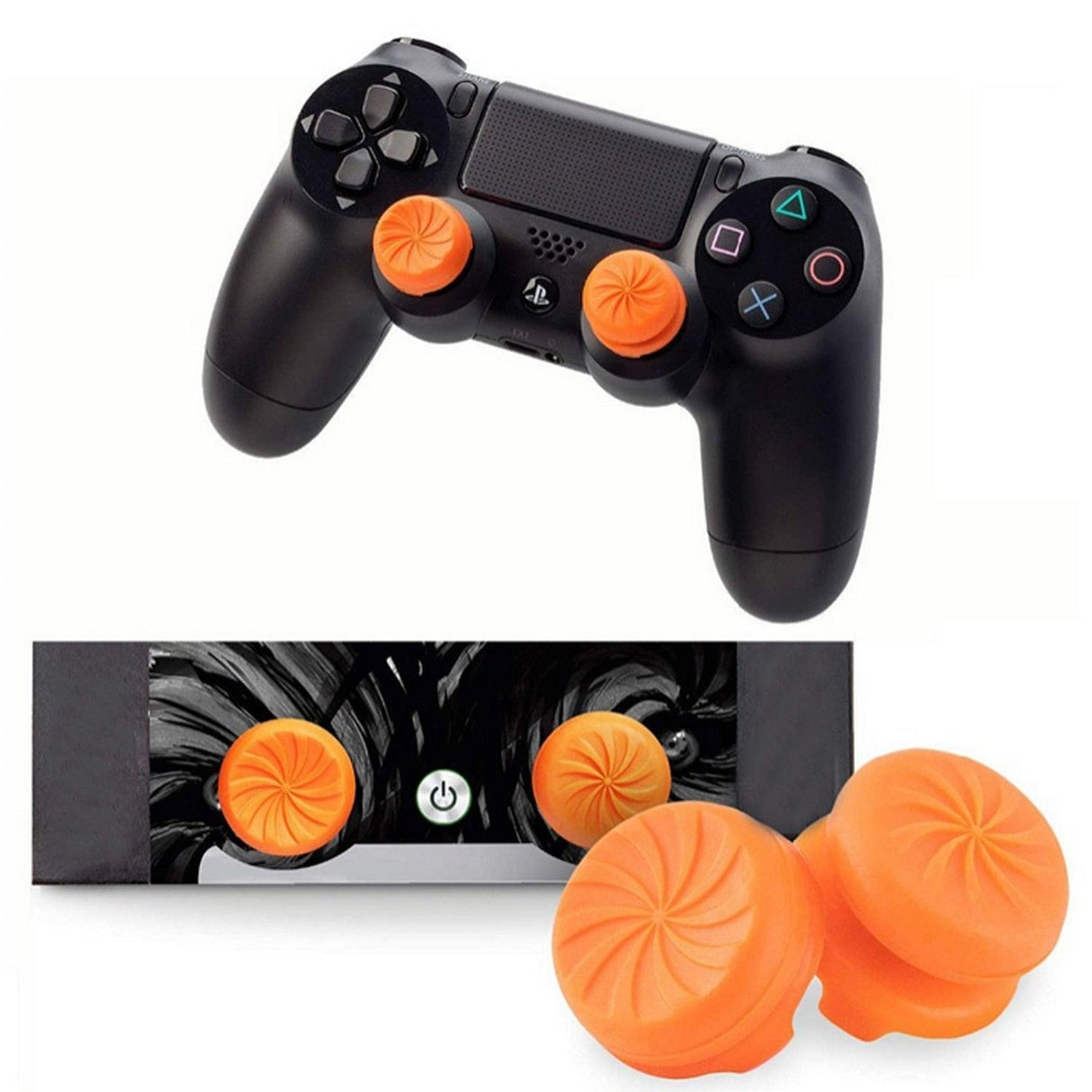 2PCS Non-slip Soft Silicone Thumbstick Joystick Grip High-Rise Caps Covers Game Controller Button Stick Cover Switch Joystick Grip Cap Part Analog Cap Controller