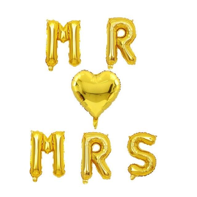 2pcs/lot Good Quality 36inch Round White and black Print Mr&Mrs Latex Balloons For Happy Wedding And Valentine's Day