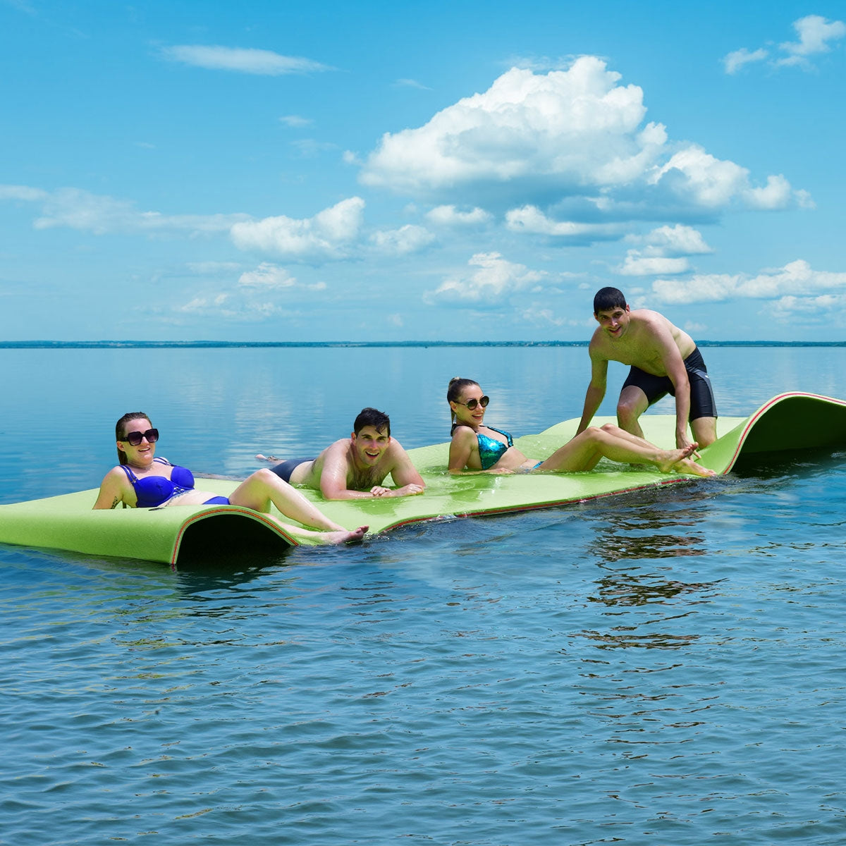 12 ™ x 6 ™ 3 Layer Floating Water Pad-Green