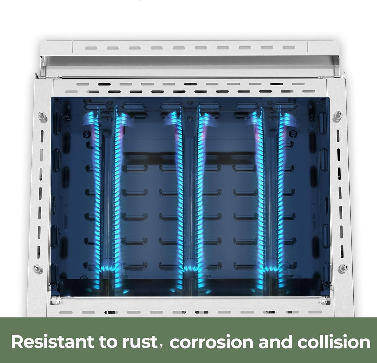 3 Burners Portable Propane Griddle,25 inch Stainless Steel Gas Grill,24,000 BTU Table Top Grill TG0130C