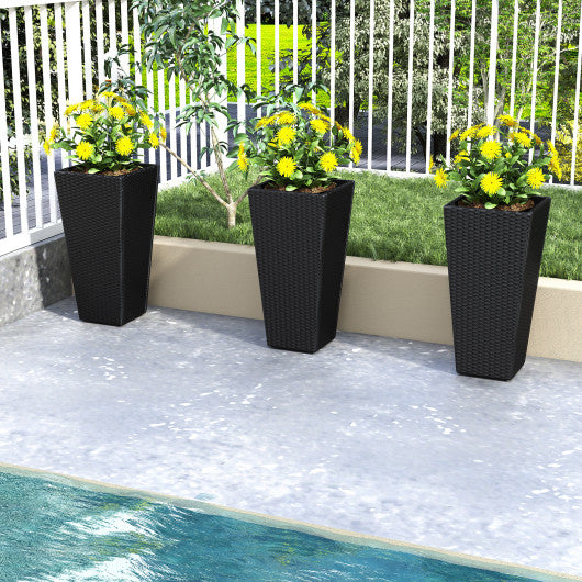Set of 2 30 Inch Tall Flower Pot with Open-ended Base