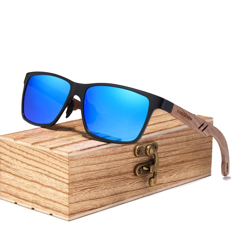 Luxury Bamboo Wood Design Polarized Elegant High Quality Men Sunglasses Mirror Lens Handmade Fashion UV400 Eyewear Accessories