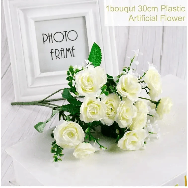 30cm Artificial Silk Peony Flowers Bouquet for Home Decoration - Faux Christmas Flowers & Wedding Flowers