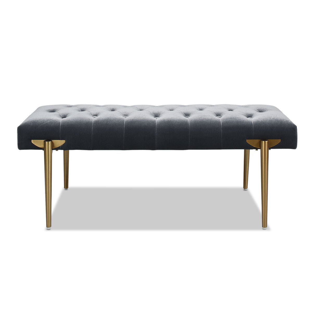 Aria - Upholstered Gold Accent Bench by Couch.com
