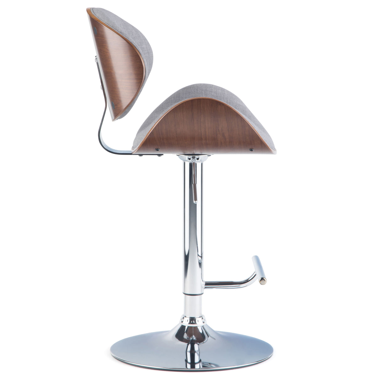 Marana - Multifunctional Handcrafted Bentwood Adjustable Swivel Bar Stool by Couch.com