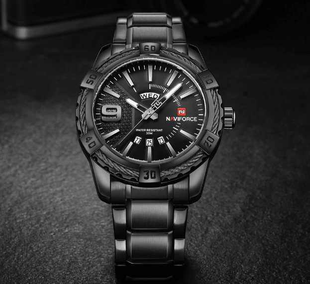 Men's Luxury Stainless steal Waterproof Watch With Day And Date Display Unique Design Perfect Gift In Modern Metal Men Wrist Watch Design