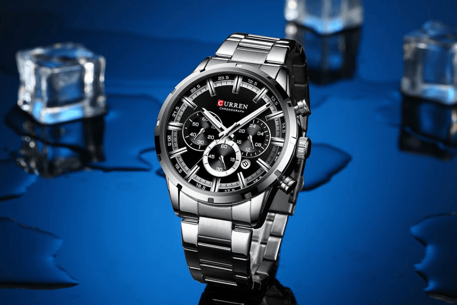 Men's Sports Waterproof Stainless Steel Watch With Chronometers And Special Date Display Unique Design Perfect Gift