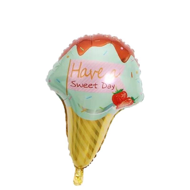 Big Popular Decorations Ballons in Donuts Lip Stick Ice Cream and Rainbow Style Balloons For Kids Baby and Birthday Decorations Inflatable Helium