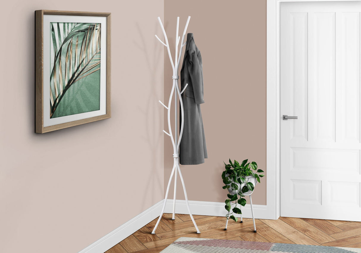 Coat Rack, Hall Tree, Free Standing, 11 Hooks, Entryway, Contemporary & Modern by Couch.com