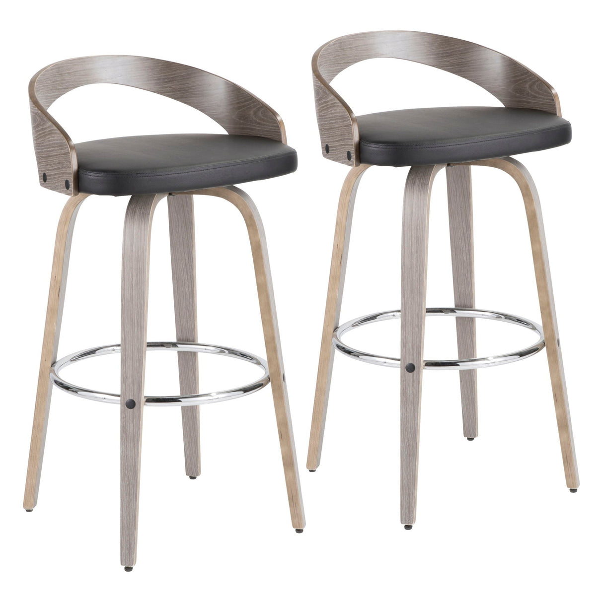 Grotto - Mid-Century Modern Stool (Set of 2) by Couch.com