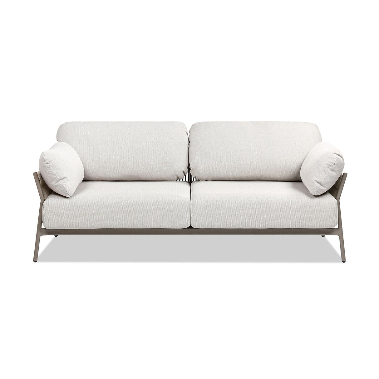 Jasper - Upholstered Patio Deep Seating Sofa - Wheat Beige by Couch.com
