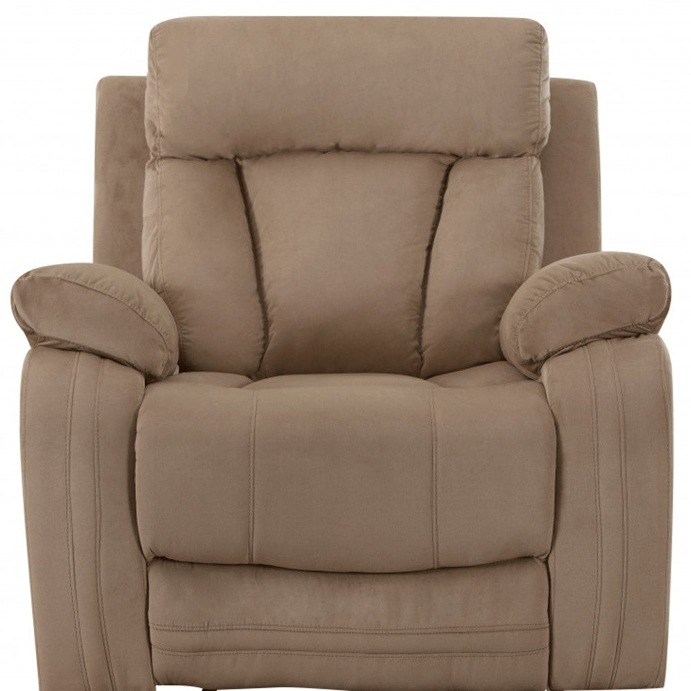 40" Modern Beige Fabric Chair