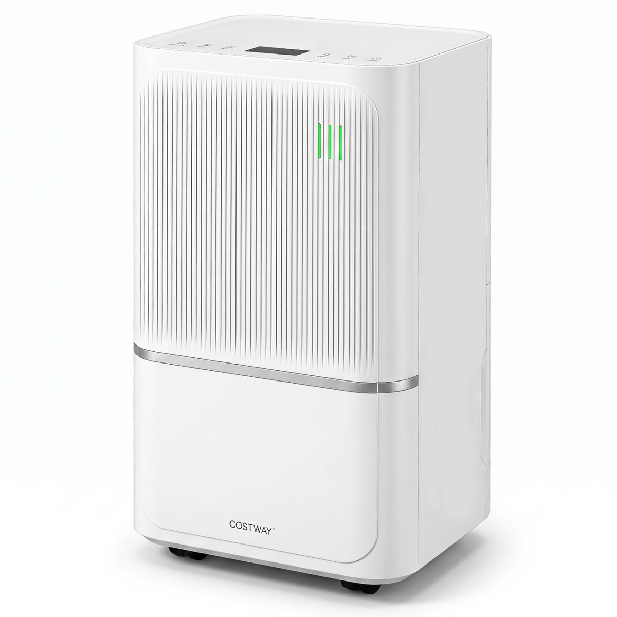 32 Pint Dehumidifier for Home with Drain Hose & Intelligent Control 2500 Sq.Ft-White