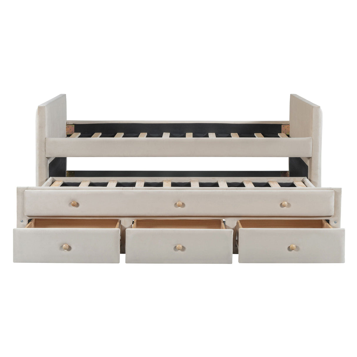 Upholstered Daybed With Trundle And Drawers by Couch.com