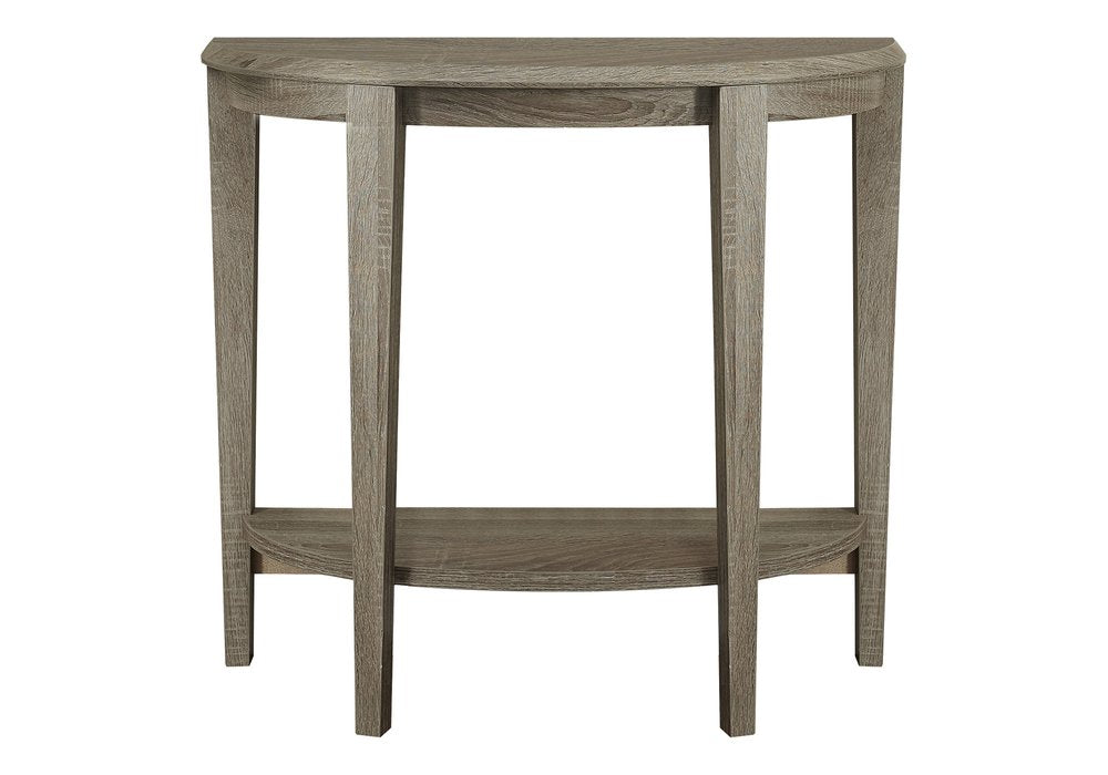 33" Deep Taupe End Table With Shelf