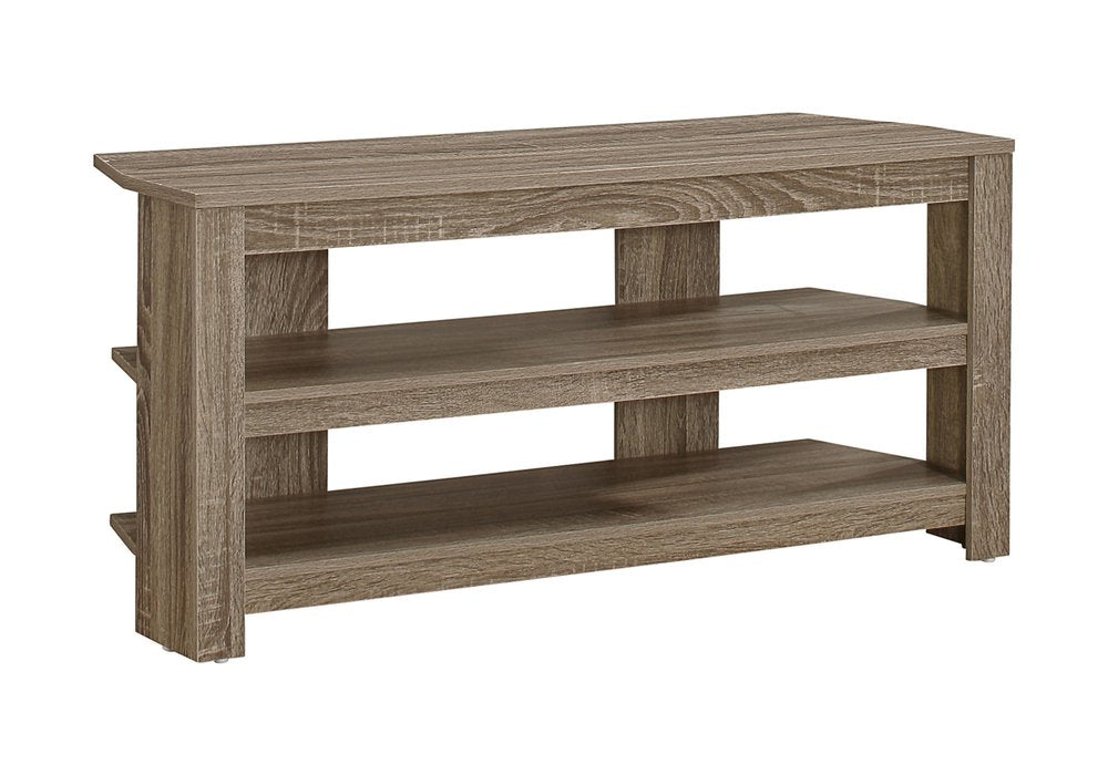 42" Brown Open Shelving TV Stand