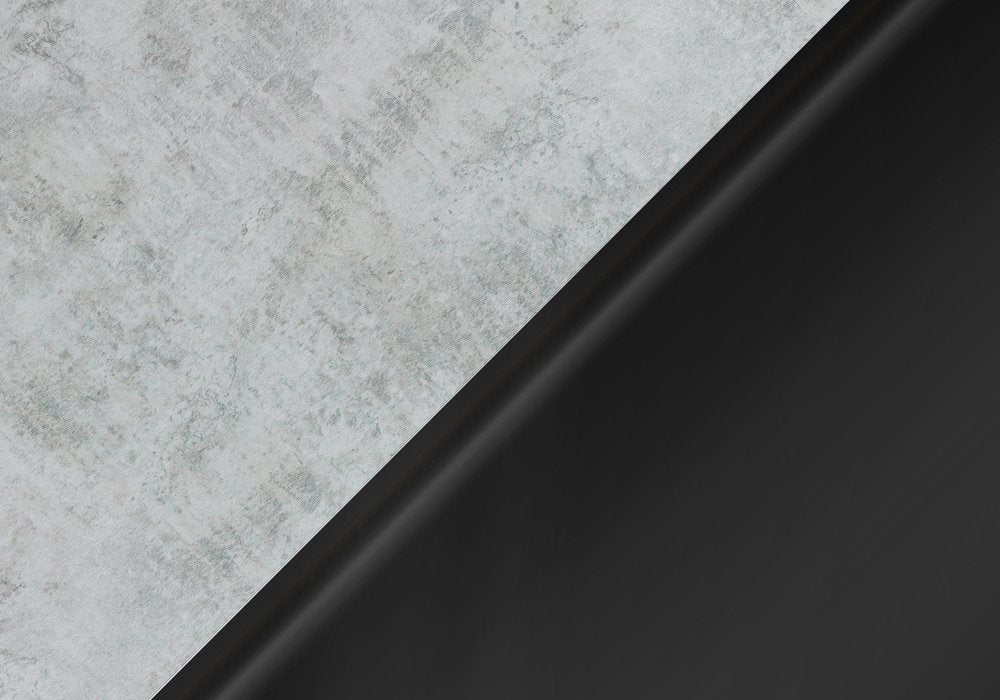 24" Silver And Deep Taupe Wood And Metal End Table With Drawer