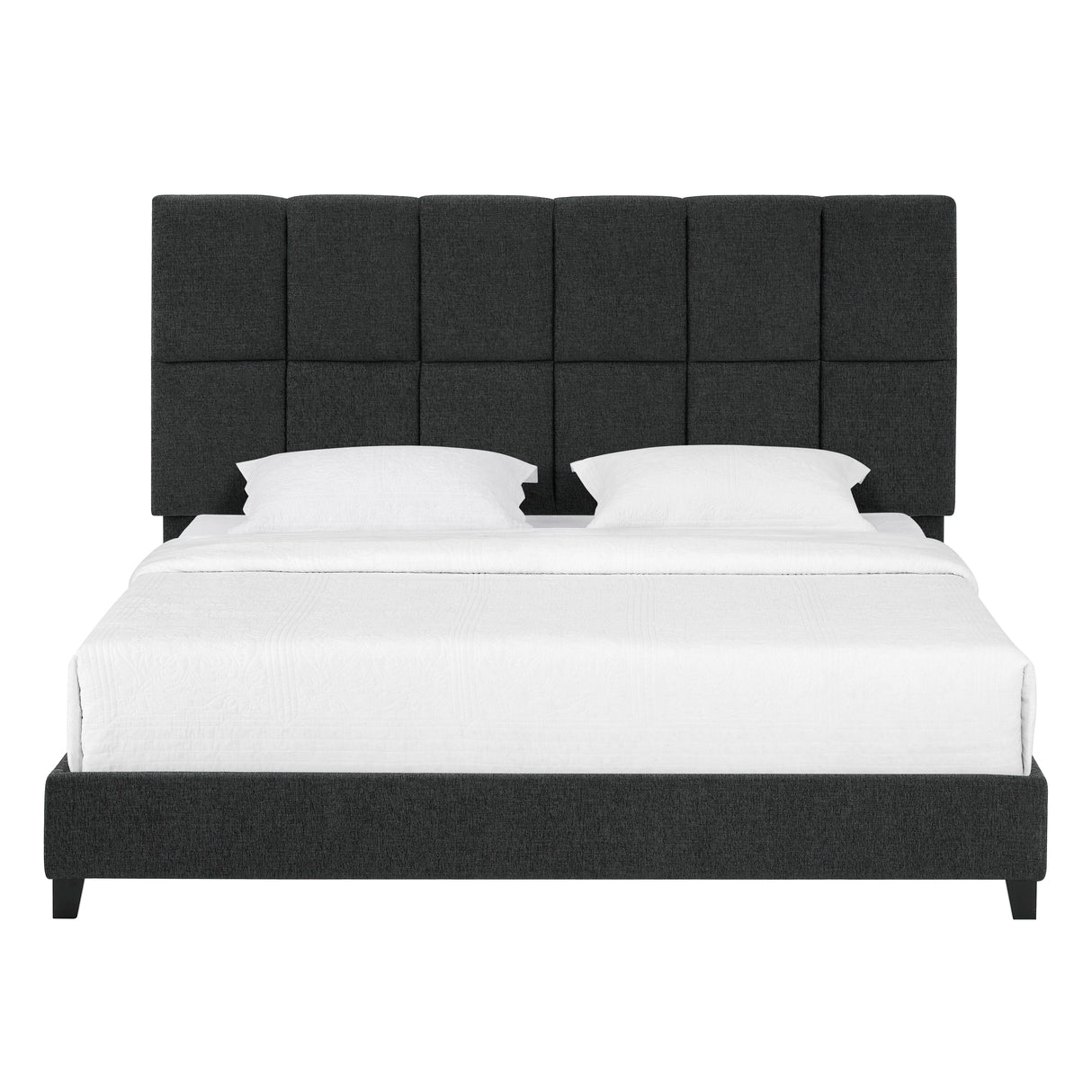 Squares Upholstered Platform Bed by Couch.com
