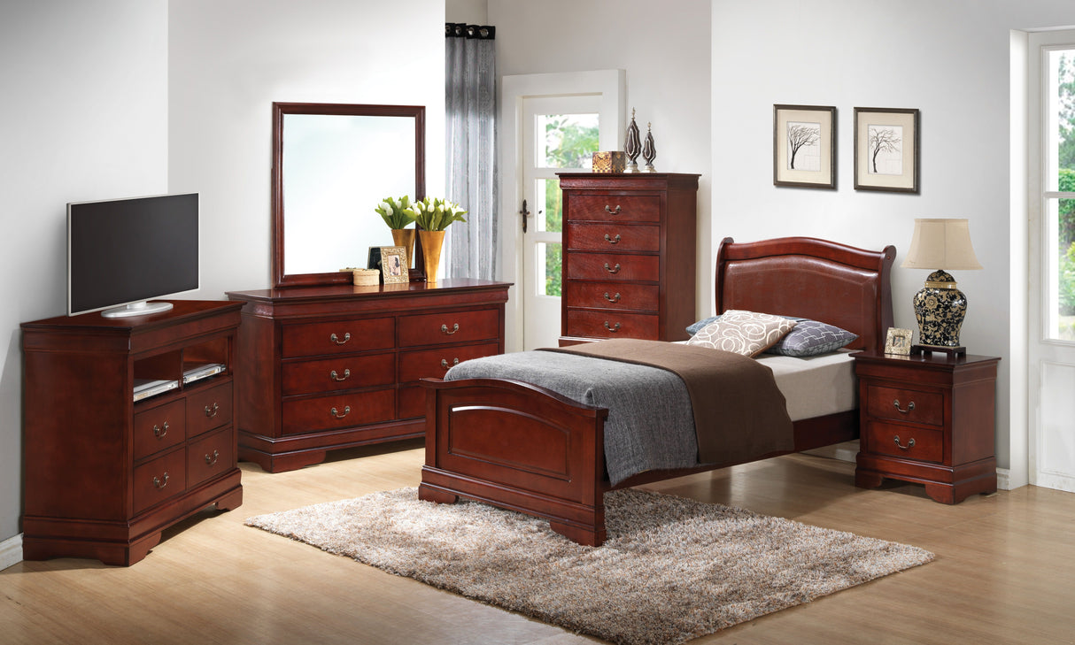 Panel Sleigh Bed Elegantly Crafted by Couch.com