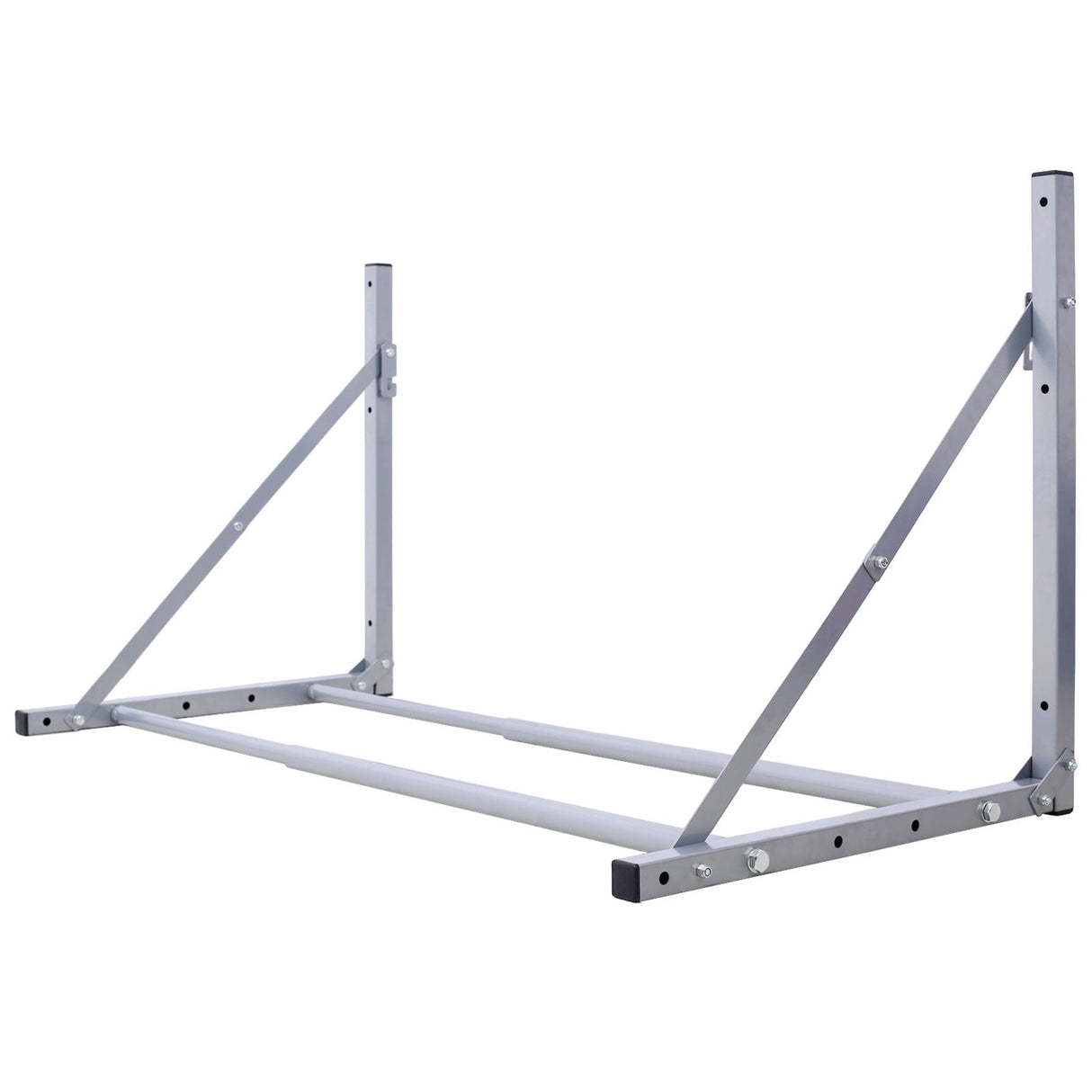 Wall-Mounted Folding Tire Storage, 30.5 To 50.5" Wide, Supports 300 Pounds - Silver by Couch.com