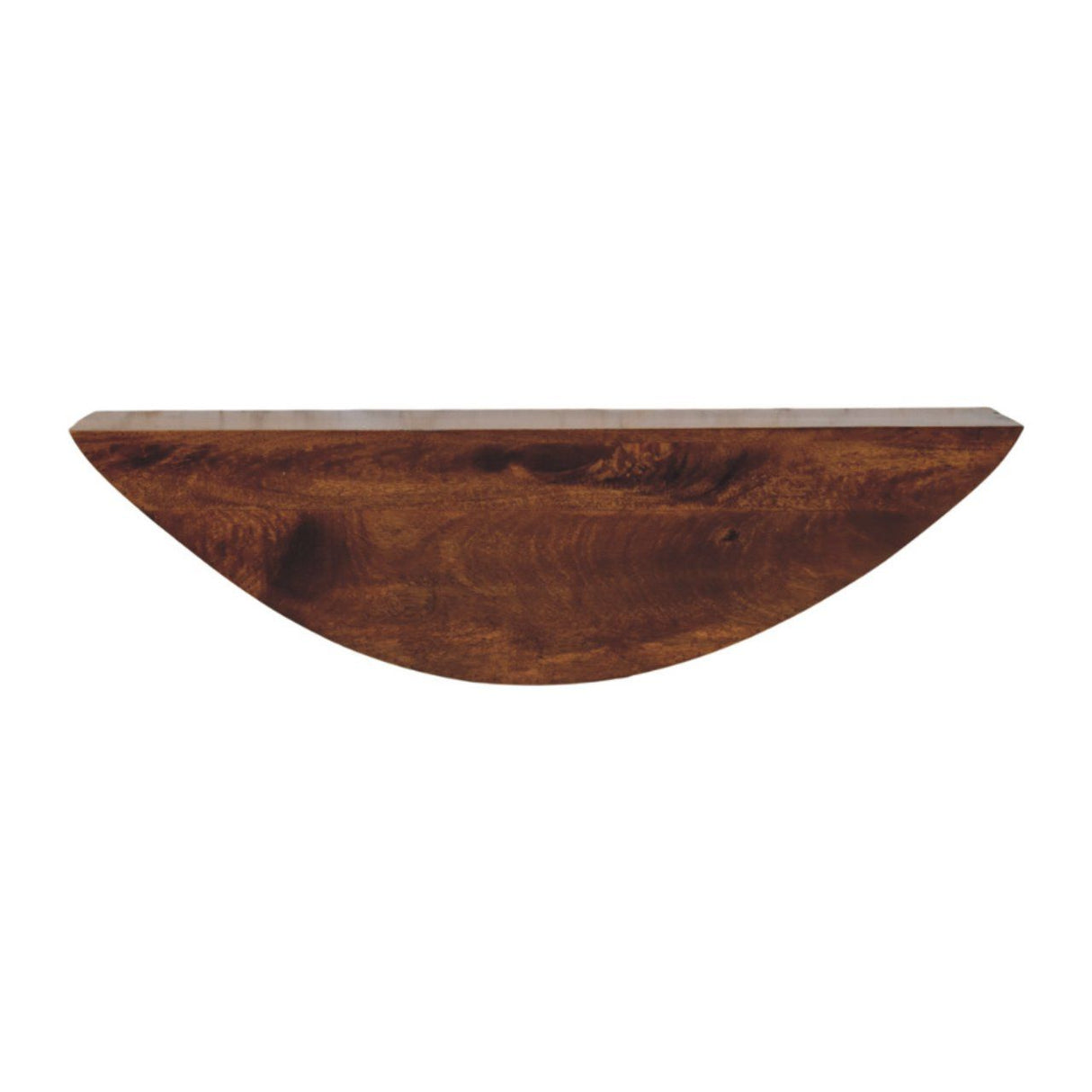 Couch.com Crescent Floating Wall Shelf Brown, Wood Construction, Dark Brown Finish by Couch.com