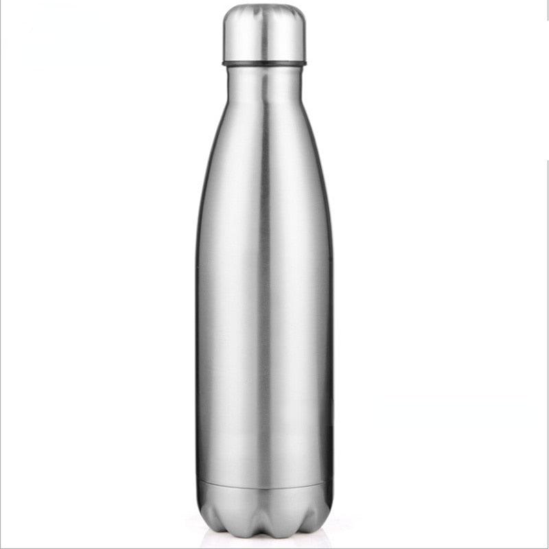 350/500/750/1000ml Double Wall Stainless Steel Water Bottle Thermos Bottle Keep Hot and Cold Insulated Vacuum Flask Sport Stainless Steel Double Wall Insulated Water Bottle for Travel