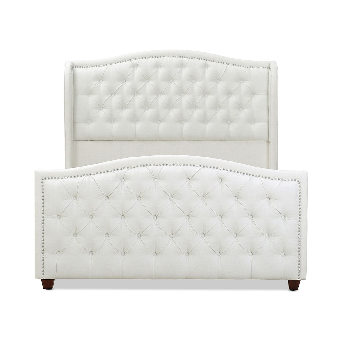 Marcella - Upholstered Shelter Headboard Bed Set by Couch.com