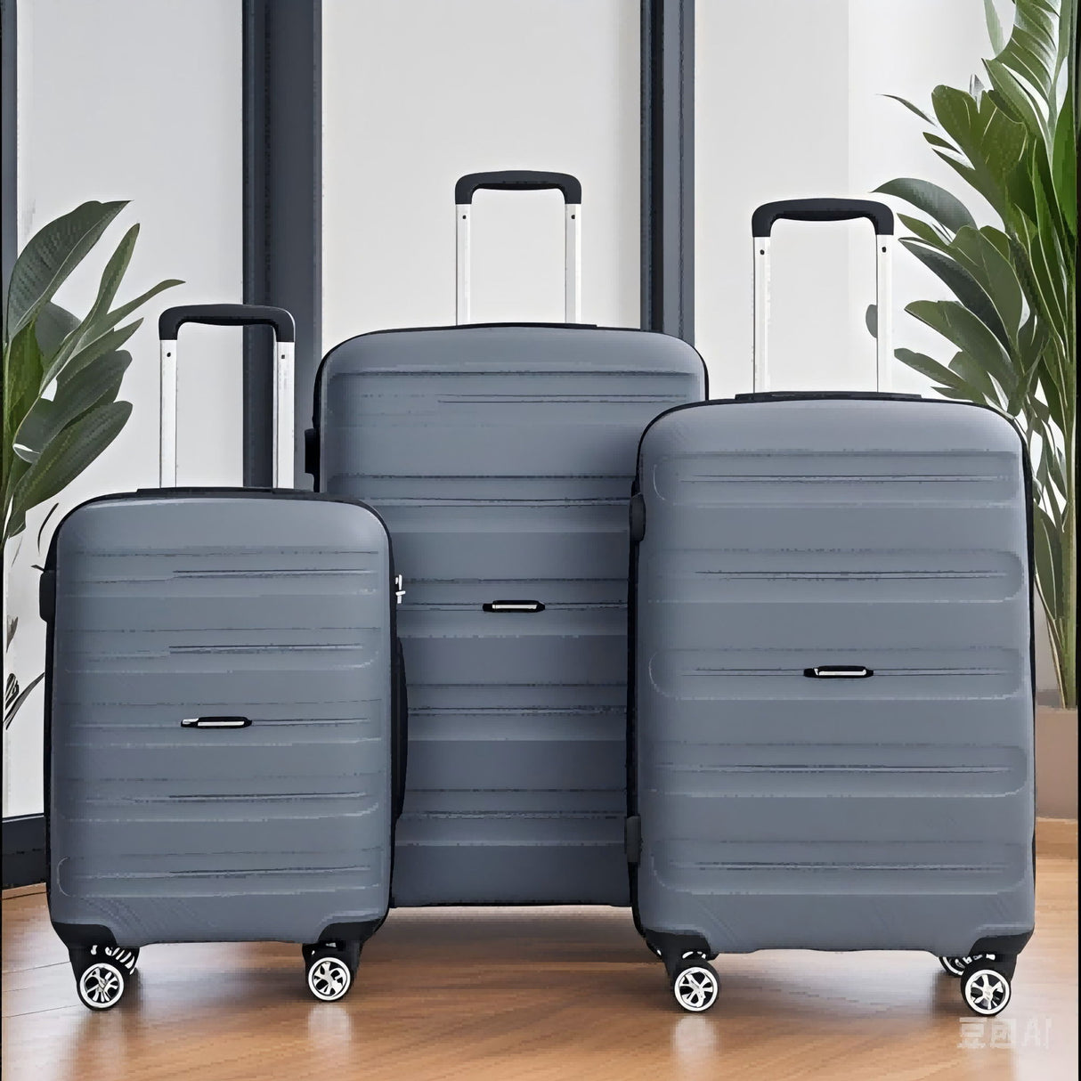 3 Piece Set Hardshell Suitcase Spinner Wheels by Couch.com