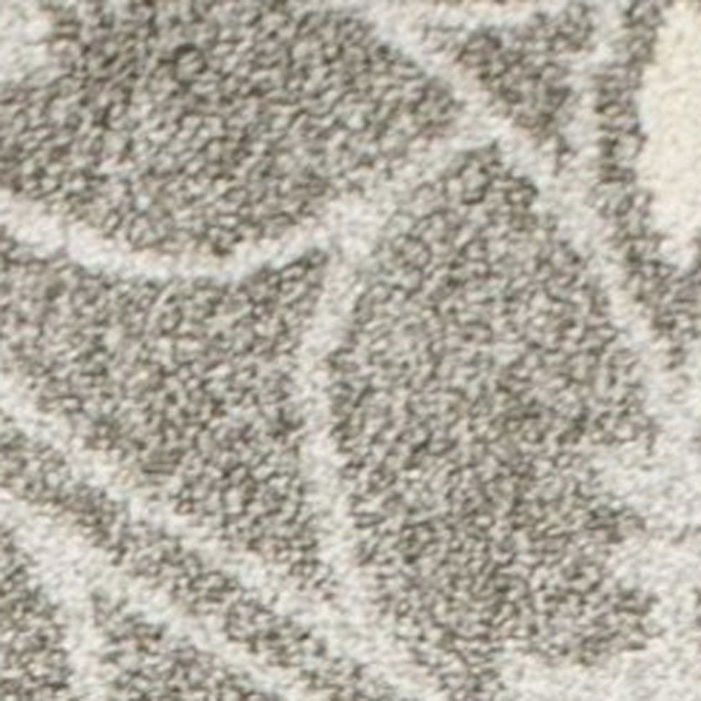 2' X 4' Gray Moroccan Indoor Outdoor Area Rug