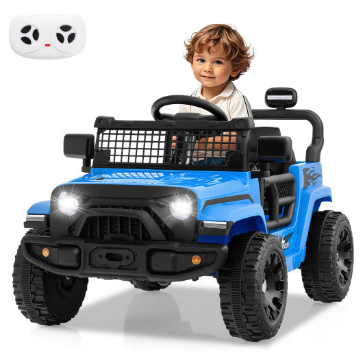 12V Kids Ride on Truck Car Battery Powered Electric Vehicle-Navy