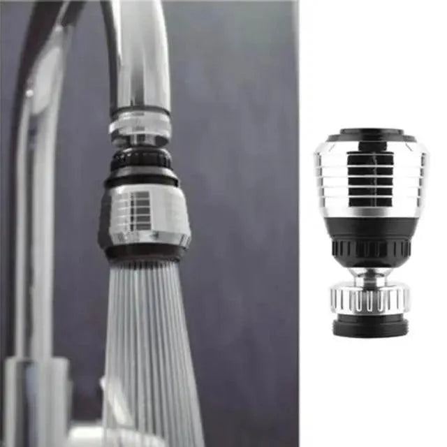 360 Degree Kitchen Sink Tap Faucet Extender, Universal Stainless Steel Faucet Extender with Flexible Swivel Tap Aerator Hose, 2 Water Outlet Modes, Faucet Extender Water Saving Bathroom Kitchen Accessories