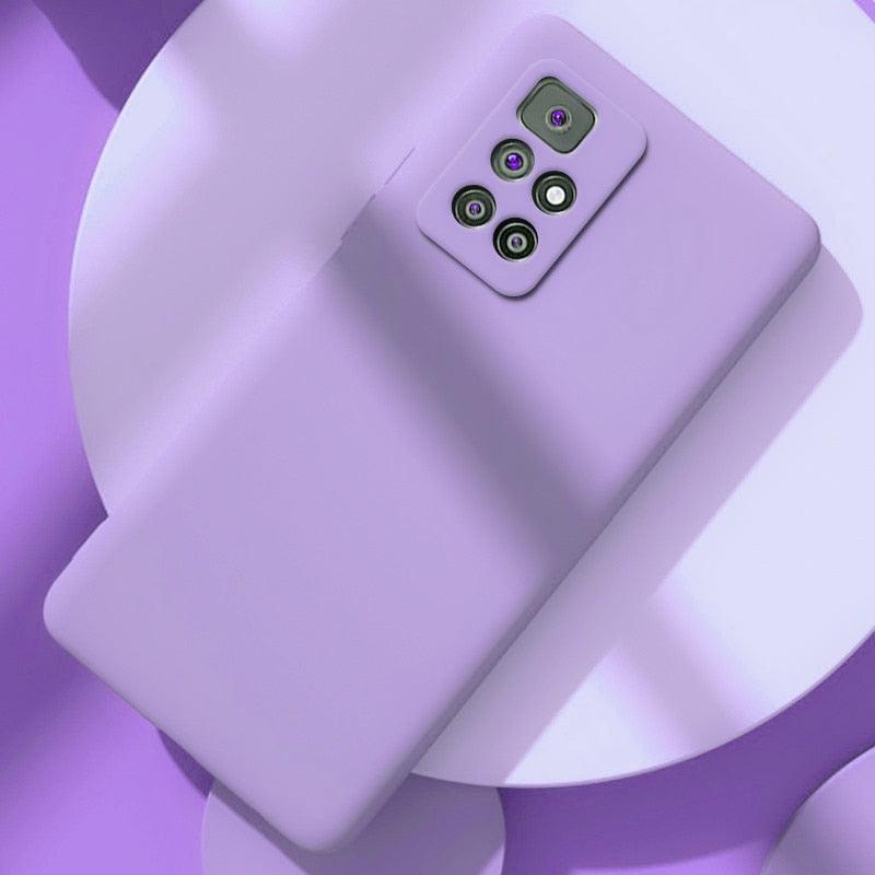 360 Degree Protection Back Case Cover Liquid Silicone Soft Matte Phone Case For Xiaomi Redmi Note 11 Pro Max 11S 10 10S 9 9S 8 Candy Shockproof Bumper Cover Liquid Silicone Back Cover Case