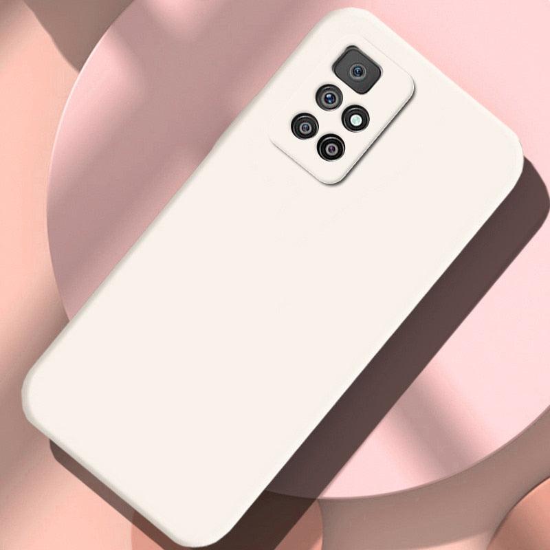 360 Degree Protection Back Case Cover Liquid Silicone Soft Matte Phone Case For Xiaomi Redmi Note 11 Pro Max 11S 10 10S 9 9S 8 Candy Shockproof Bumper Cover Liquid Silicone Back Cover Case