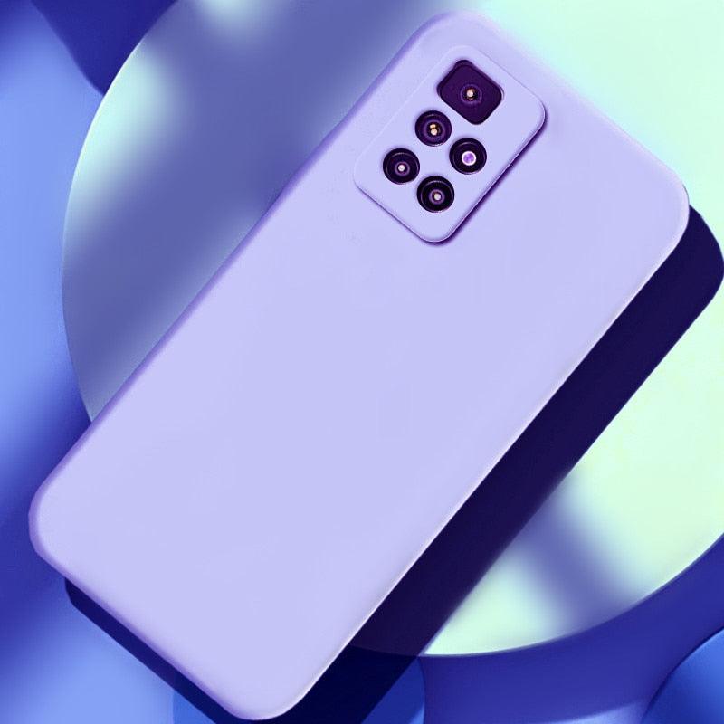 360 Degree Protection Back Case Cover Liquid Silicone Soft Matte Phone Case For Xiaomi Redmi Note 11 Pro Max 11S 10 10S 9 9S 8 Candy Shockproof Bumper Cover Liquid Silicone Back Cover Case