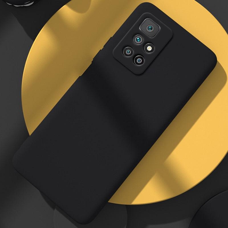 360 Degree Protection Back Case Cover Liquid Silicone Soft Matte Phone Case For Xiaomi Redmi Note 11 Pro Max 11S 10 10S 9 9S 8 Candy Shockproof Bumper Cover Liquid Silicone Back Cover Case