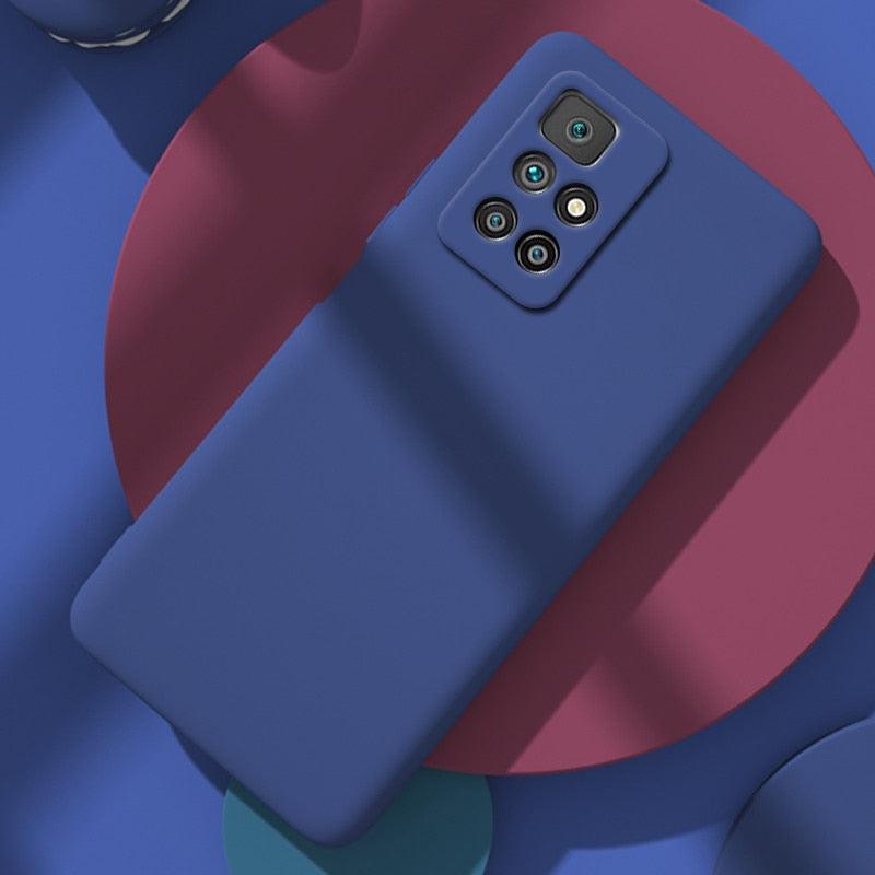360 Degree Protection Back Case Cover Liquid Silicone Soft Matte Phone Case For Xiaomi Redmi Note 11 Pro Max 11S 10 10S 9 9S 8 Candy Shockproof Bumper Cover Liquid Silicone Back Cover Case