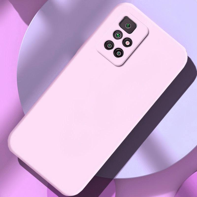 360 Degree Protection Back Case Cover Liquid Silicone Soft Matte Phone Case For Xiaomi Redmi Note 11 Pro Max 11S 10 10S 9 9S 8 Candy Shockproof Bumper Cover Liquid Silicone Back Cover Case